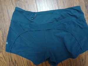 Pantalones Cortos Lululemon Athletica Speed Up Talla 8 Azul Turquesa Entrenamiento Atlético Gimnasio - Imagen 1 de 6