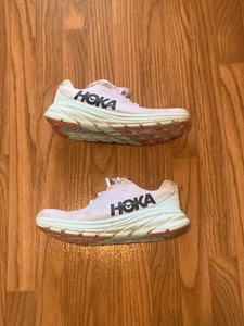 Hoka Rincon 3 Walking and Running Shoes, White and Blue Glass, Women’s 10d - Picture 1 of 8