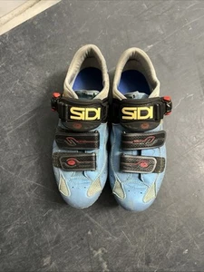 SIDI Blue Road Carbon Cycling Shoes Cleat Women’s EUR 40 Made In Italy Adjust - Picture 1 of 11