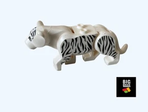 BBLB Ladrillo Tigre Blanco, City Zoo Safari Animal, Compatible con Lego - Totalmente Nuevo - Imagen 1 de 2