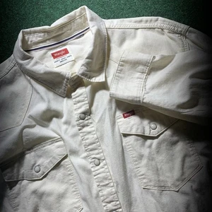Wrangler Retro Premium Shirt Mens XXL Cream Western Pearl Snap Cowboy Rodeo - Picture 1 of 12