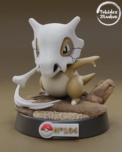 Figurine Pokemon de Osselait, Impression 3D SLA Haute Qualité, Cadeau Pokemon - Picture 1 of 3