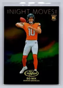 2024 Certificato #NM-BNX Bo Nix (RC) Night Moves - Custodia HIT SSP - Denver Broncos - Foto 1 di 2
