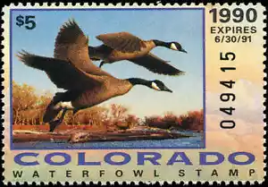 COLORADO #1 1990 STATE DUCK CANADA GOOSE von Robert Steiner - Bild 1 von 1