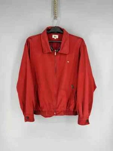 Vintage Lacoste Red Bomber Jacket Men's M Retro Zip-Up - Picture 1 of 11