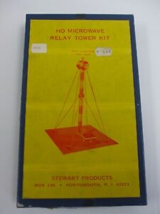 Stewart Products HO Microwave Relay Tower w/ Flashing Top Lamp Kit Unbuilt w/Box