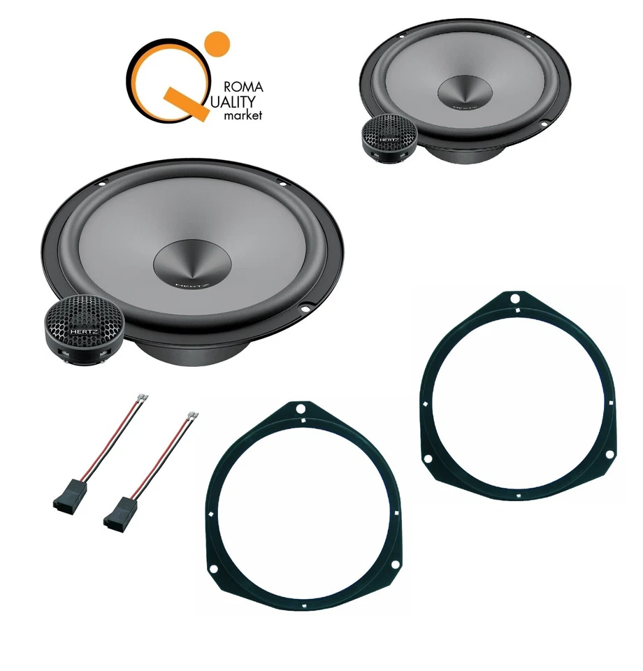 Hertz K165 KIT 2 VIE fit FIAT Punto Evo Anteriori Casse Altoparlanti Auto K 165 - Immagine 1 di 1