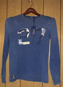 Camiseta de manga larga de algodón azul índigo talla XS POLO Ralph Lauren para hombre precio de venta sugerido por el fabricante $125 - Imagen 1 de 5