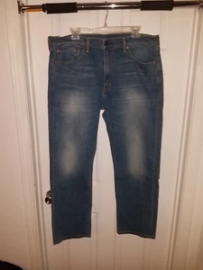 MEN'S LEVI'S 505 REGULAR FIT STRAIGHT LEG DENIM LIGHT BLUE JEAN SIZE 38 x 30 - Picture 1 of 5