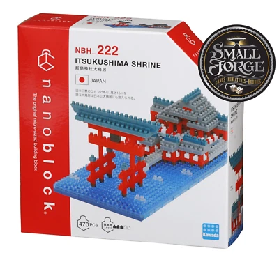 Nanoblock ITSUKUSHIMA SHRINE, Sights to See, NBH-222, 470 Pieces, Level 3, NEW - Image 1 of 4