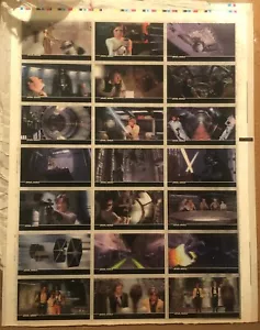 Star Wars ANH 3Di hojas sin cortar (1996) tarjetas coleccionables - 3 hojas - Imagen 1 de 4