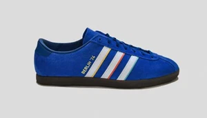 ADIDAS BERLIN 24 BLUE/WHITE SIZES 8 8.5 9.5 10 10.5 11 12 MADE IN GERMANY IG2108 - Picture 1 of 5