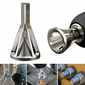 Silver Stainless Steel Deburring External Chamfer Tool Drill Bit Remove Burr - Picture 1 of 6