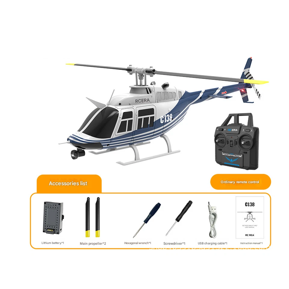For RC ERA C138 206 1:33 Altitude Hold Optical Flow Localization RTF Helicopter - Image 1 of 4