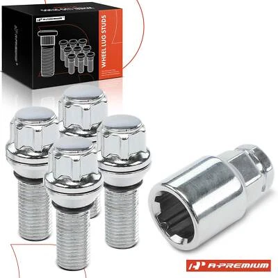 5x M14-1.5 17/19mm Hex Cromo 28mm Tornillo de rueda para BMW 745i 760Li E65 E66 X3 Foto 1 de 4