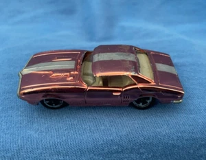 Coche de juguete Pontiac Firebird rosa cromo metálico cromado #6130 vintage Aurora caja de cigarros - Imagen 1 de 13