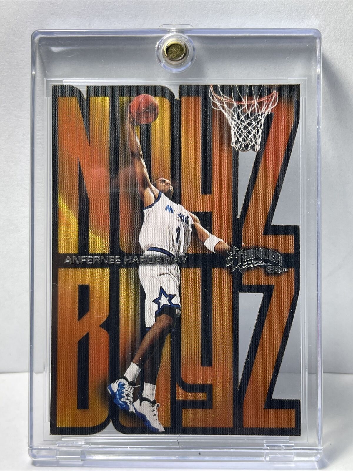 1998-99 SkyBox Thunder Noyz Boyz Die Cut ANFERNEE HARDAWAY Extremely Rare Insert