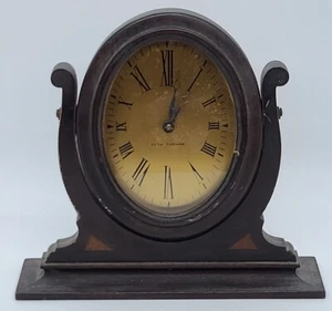 Antique 1920's SETH THOMAS 8 Day Gothic Art Deco Mahogany Mantel Shelf Clock - Picture 1 of 12