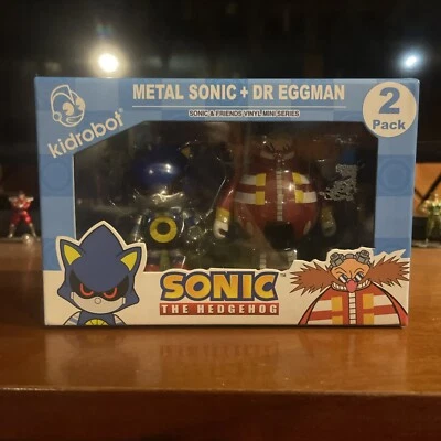 Metal Sonic & Dr. Eggman Sonic The Hedgehog Mini Figures 2 Pack Kidrobot Foto 1 de 4