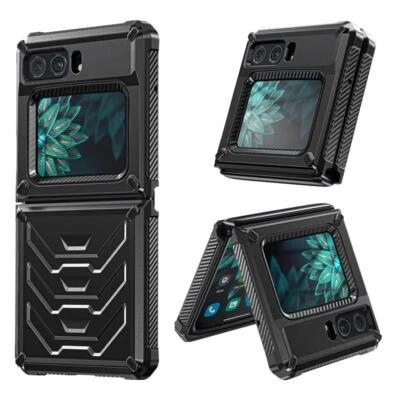 Flip Case For Motorola Moto Razr 2022 Protective Rugged ShockProof Cover Skin - Image 1 of 4