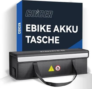 Coicer E-Bike Akku Tasche Schutz feuerfeste Box Lipo Fahrrad Safe Bag M - Bild 1 von 8