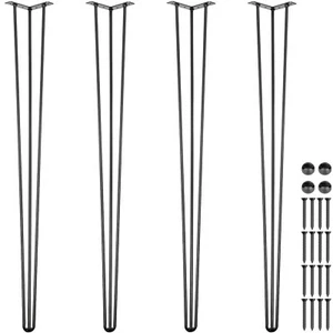 40" (1015mm) (101cm) Hairpin legs Black - Picture 1 of 7