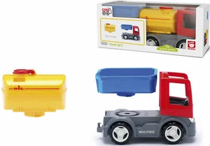 Multigo LKW-Set 2in1 Tankwagen Pritsche Container Fahrzeug Lastwagen +2J - Bild 1 von 1