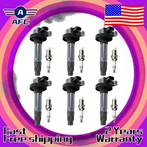 UF553 6Pack Ignition Coil+Iridium Spark Plug Fit Ford Lincoln Mazda 3.5/3.7L afc - Picture 1 of 6
