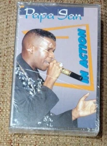 SEALED PAPA SAN "IN ACTION" / RRTG 8801 / ROHIT CASSETTE TAPE REGGAE - Picture 1 of 2