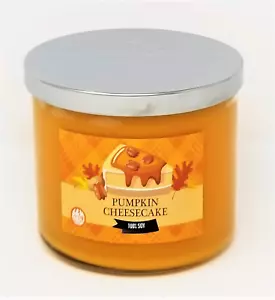 Pumpkin Cheesecake Candle ~ 3 Wick Scented Soy Wax 14.5Oz Candle, and 16Oz Candl - Picture 1 of 4