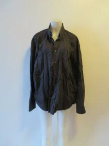 MENS HUGO BOSS BLUE/BLACK BUTTON DOWN SHIRT SIZE XXL/US * - Picture 1 of 6