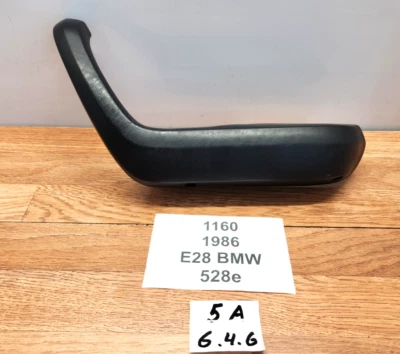 ✅ 82-88 OEM BMW E28 528 535 M5 Manija reposabrazos lateral pasajero delantero derecho negro Foto 1 de 4