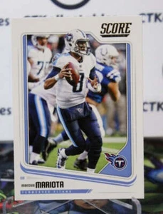 2018 PANINI SCORE MARCUS MARIOTA # 311 NFL TENNESSEE TITANS GRIDIRON CARD - Picture 1 of 2