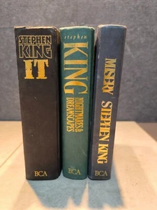 Vintage Stephen King, BCA, Hardcover, IT, Misery & Nightmares and Dreamscapes - Picture 1 of 6