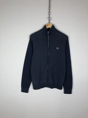 Fred Perry Zip Sweater Pullover Small Logo Blue M - Image 1 of 4
