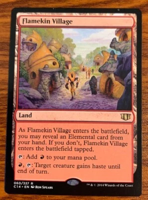 2014 MTG Wizards of the Coast Commander 2014 Flamekin Village #60/337 Used  - Image 1 of 2