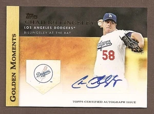Chad Billingsley 2012 Topps Golden Moments AUTO AUTOGRAPH CARD DODGERS SIGNED - Picture 1 of 1