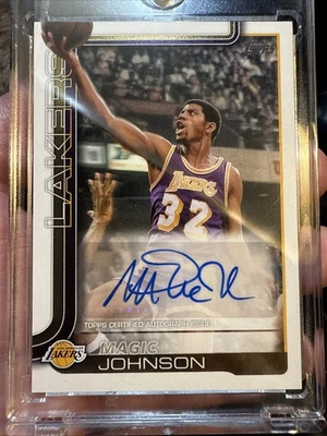 2025-26  Topps Basketball Magic Johnson Auto TFRA-MJ - Image 1 of 2