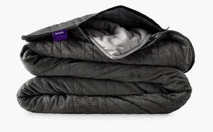 NIB The Purple + Gravity Weighted Blanket (90 X 90) 35lbs - Charcoal Gray - Picture 1 of 6