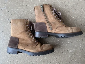 Ugg Australia WOMEN'S Size 8.5 Boot Brown Kilmer Military Fur Lined 1017485 - Picture 1 of 8