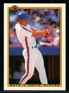 SEHR SELTEN Kevin Elster 1990 Bowman TIFFANY #137 NEUWERTIG 6.000 Sets METS - Bild 1 von 2