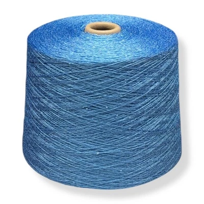 WOLLE HALLE (171,93€/kg) Pullu Mavi 200gr. Pailletten Beilaufgarn