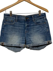 J Crew Womens Denim Jean Shorts Size 25 Cuffed stretch - Picture 1 of 5
