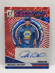 Michael Waltrip 2025 Donruss Racing Turn of the Century Auto /49 Red Xplosion  - Bild 1 von 2