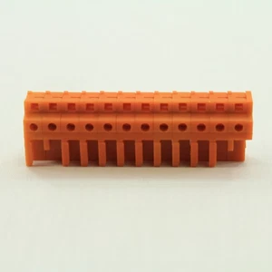 10 Wago Orange 12-Pole THT Angled Female Headers 0.6 x 1.0mm Solder Pin 232-272 - Picture 1 of 4