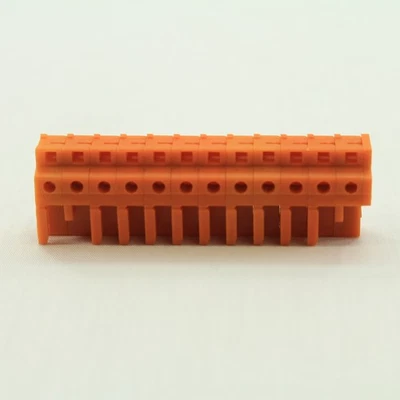 10 Wago Orange 12-Pole THT Angled Female Headers 0.6 x 1.0mm Solder Pin 232-272 - Image 1 of 4