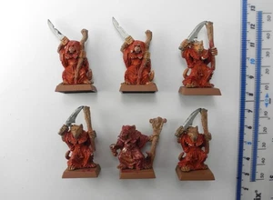 6 SKAVEN PLAGUE MONKS (1 dañado) Metal Clanes Pestilens Army Warhammer 1990s N3a - Imagen 1 de 2