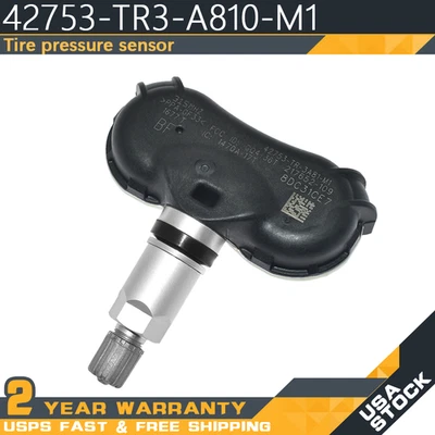 1x TPMS Tire Pressure Sensor 42753-TR3-A810-M1 For Honda Civic Odyssey Acura Csx Foto 1 de 4