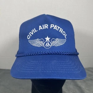 Cappello camionista vintage CIVIL AIR PATROL ricamato ali aviatore, snapback - Foto 1 di 13