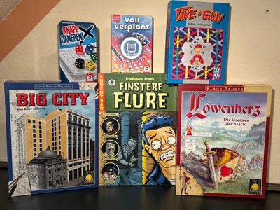 6 Spiele Paket: Big City/Löwenherz/Finstere Flure/Voll verplant/Take it Easy... - Bild 1 von 4